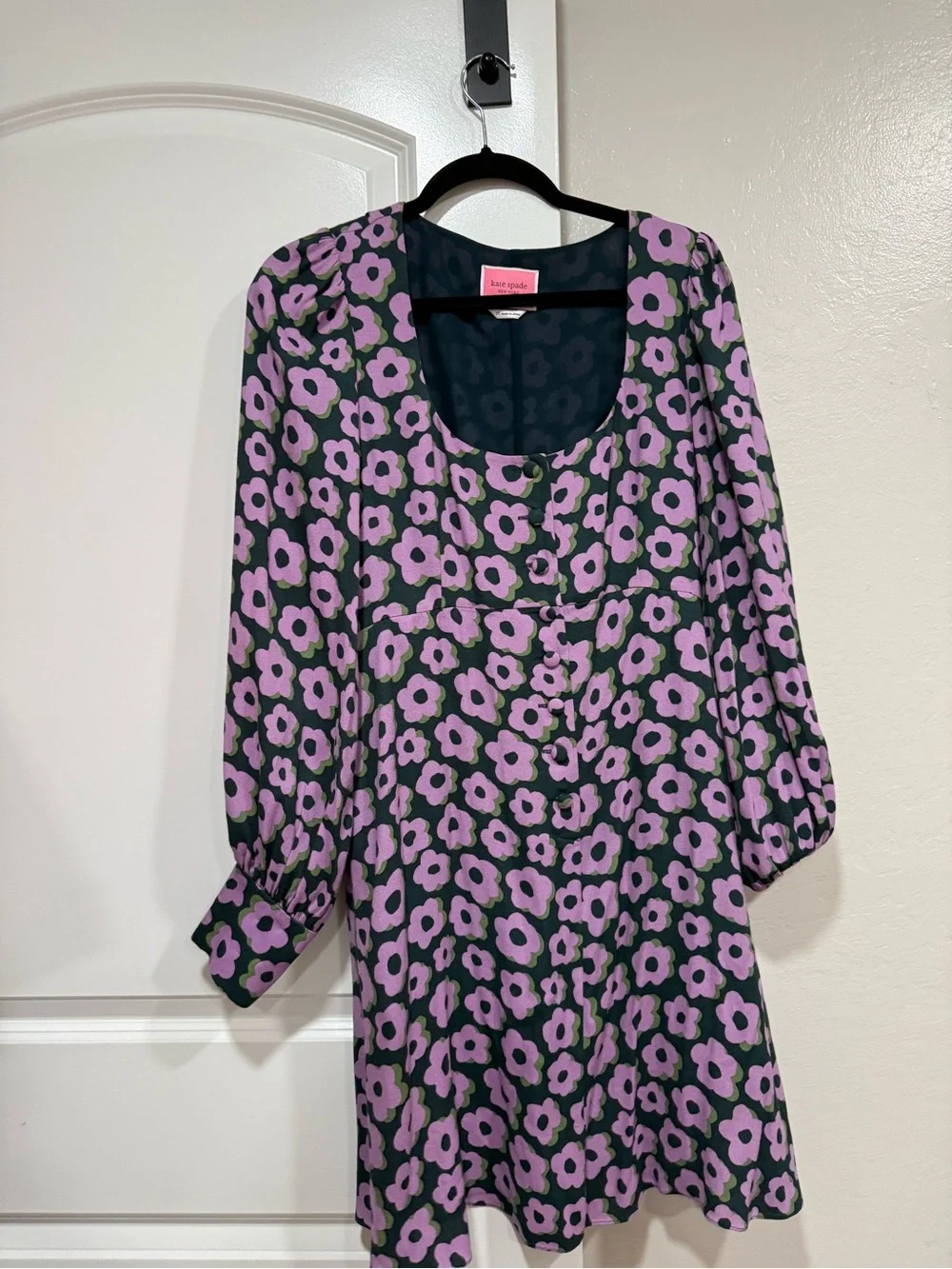 EUC Kate Spade Flaire Flora Fluid Mini Dress Purple